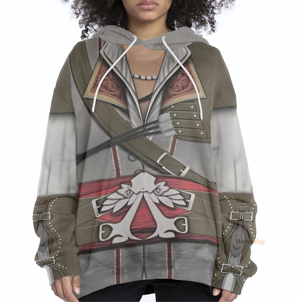 Assassin Creed Ezio Auditore Custom Cosplay Costume Hoodie QT211542Hf