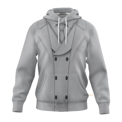 MK White Vest TZip Custom Cosplay Costume Hoodie QT210694Hf