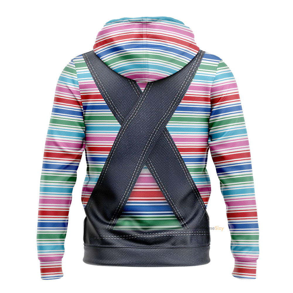 Hallowen Chucky 2004 Custom Cosplay Costume Hoodie QT210472Hf