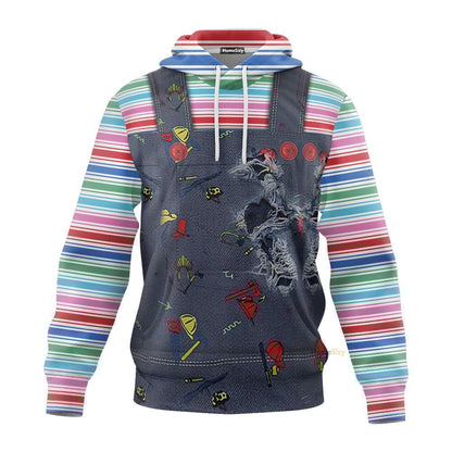 Hallowen Chucky 2004 Custom Cosplay Costume Hoodie QT210472Hf