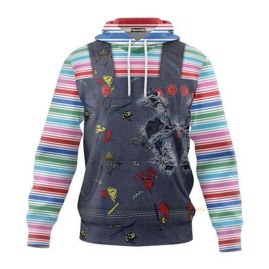 Hallowen Chucky 2004 Custom Cosplay Costume Hoodie QT210472Hf