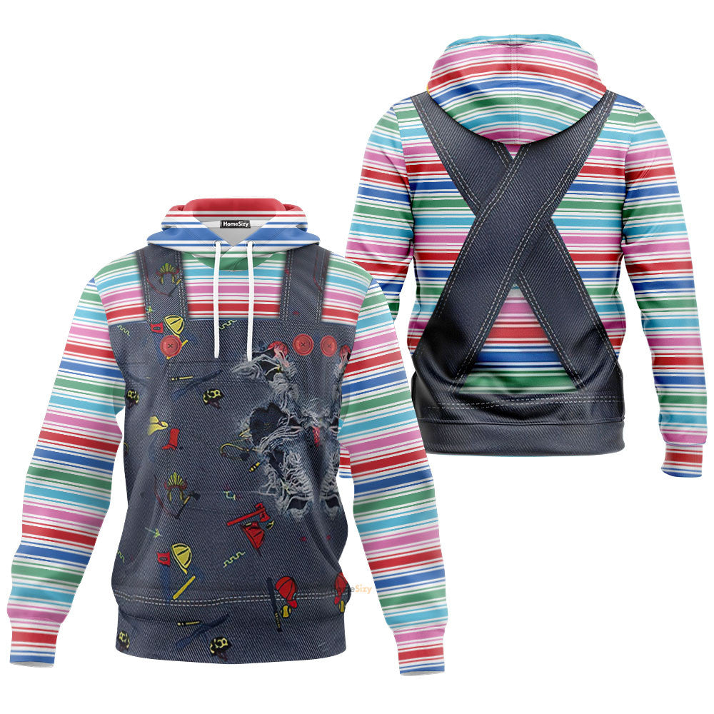 Hallowen Chucky 2004 Custom Cosplay Costume Hoodie QT210472Hf