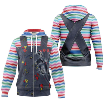 Hallowen Chucky 2004 Custom Cosplay Costume Hoodie QT210472Hf