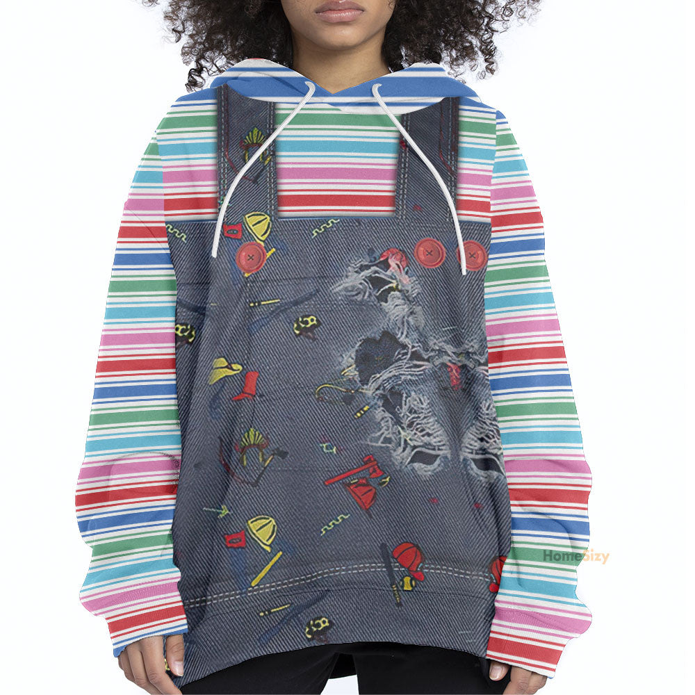 Hallowen Chucky 2004 Custom Cosplay Costume Hoodie QT210472Hf