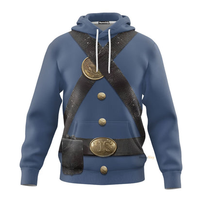 Uniform Infantry Of The Union Army Custom Cosplay Costume Hoodie QT210143Hf
