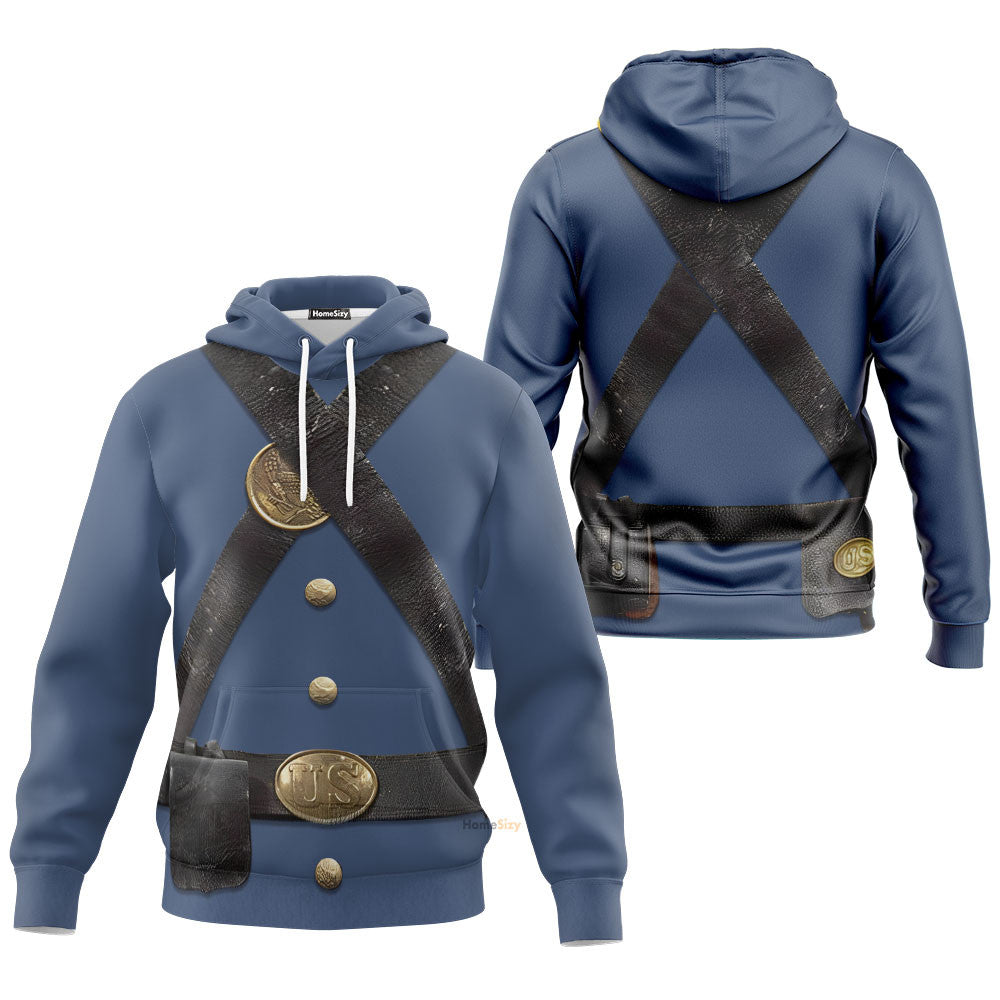 Uniform Infantry Of The Union Army Custom Cosplay Costume Hoodie QT210143Hf