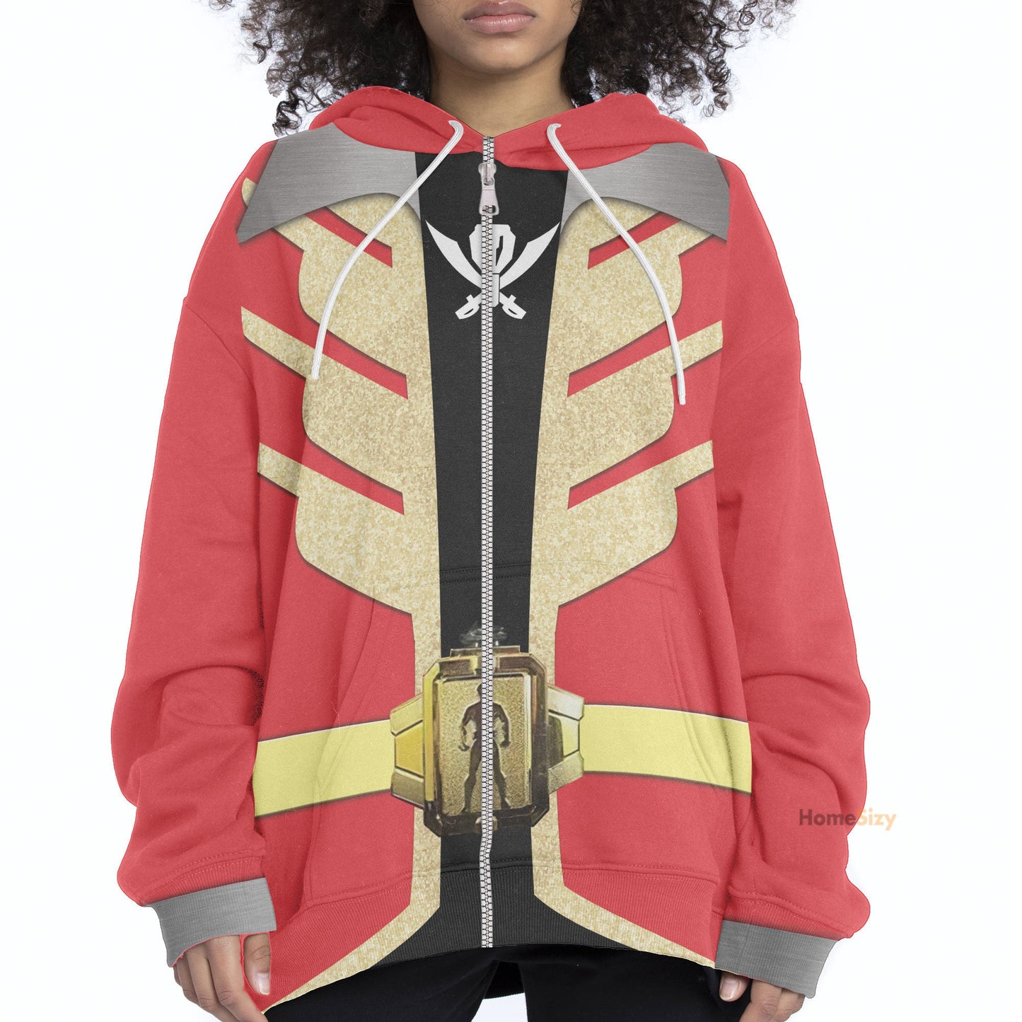 Power Rangers Super Megaforce Red Ranger Custom Cosplay Costume Hoodie QT211630Hf