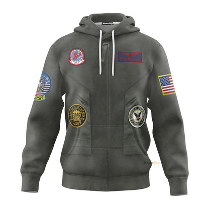 Top Gun Pete Maverick Mitchell - Cosplay Costume Hoodie QT205072