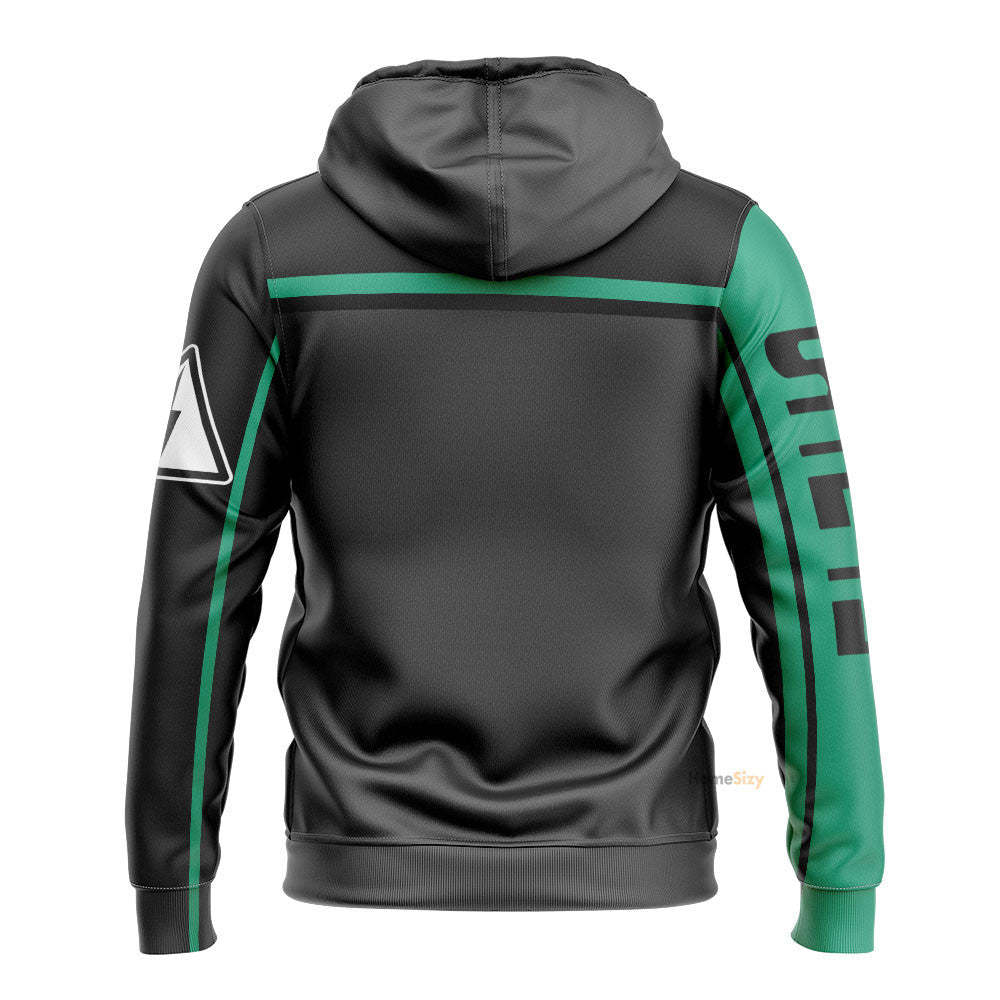 Power Rangers S.P.D Green Ranger Custom Cosplay Costume Hoodie QT307168