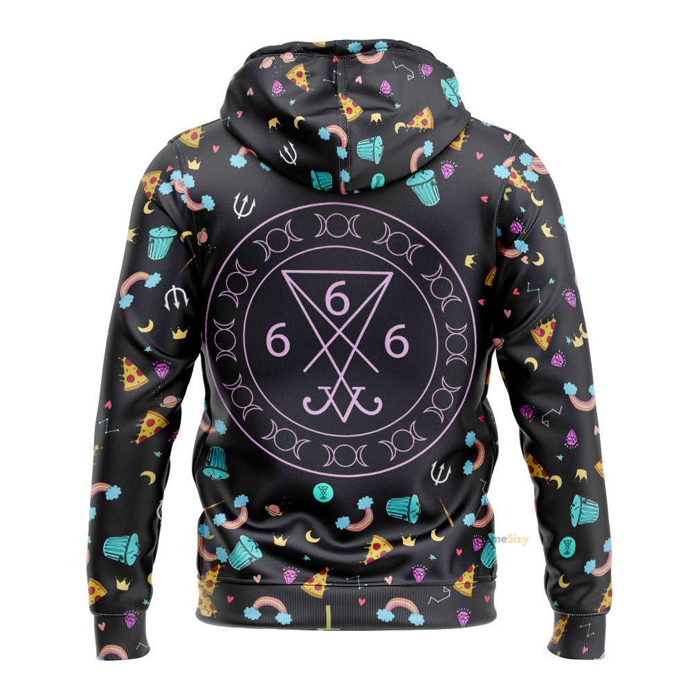  Eat Trash And Hail Satan Custom Hoodie QT307143