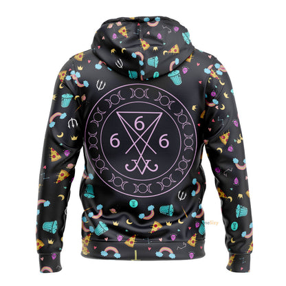  Eat Trash And Hail Satan Custom Hoodie QT307143