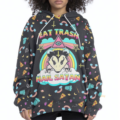  Eat Trash And Hail Satan Custom Hoodie QT307143