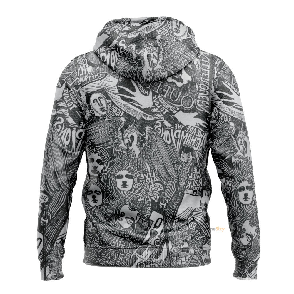 Queen Album Art Custom Hoodie QT308926