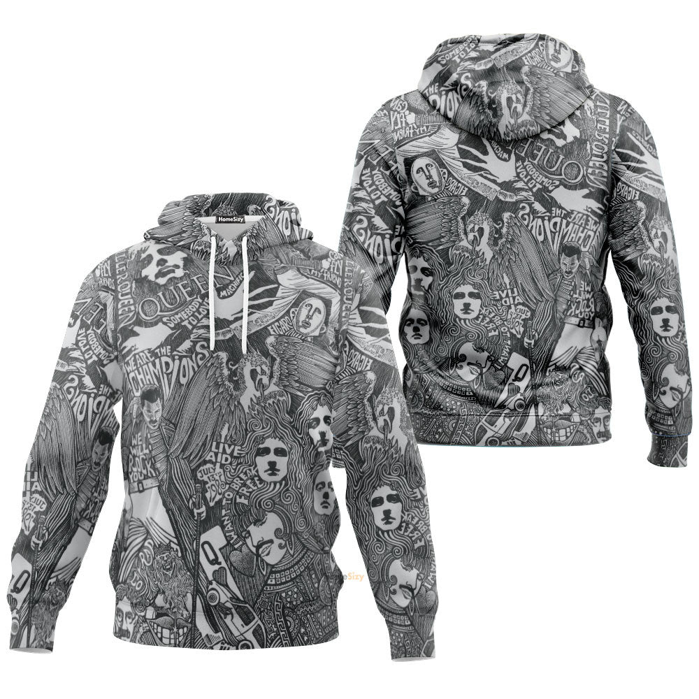 Queen Album Art Custom Hoodie QT308926
