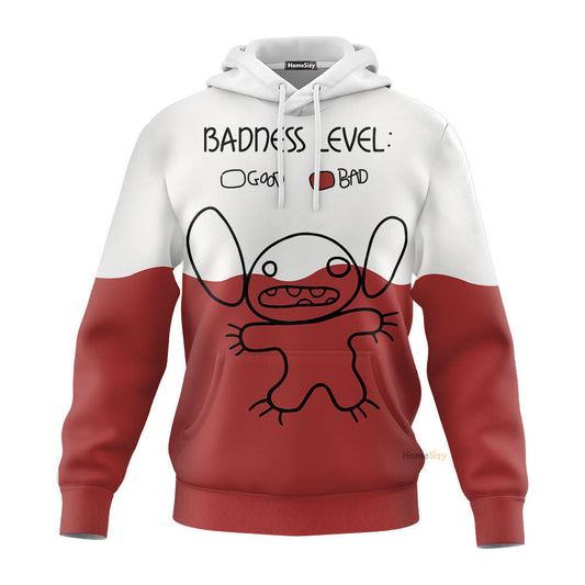 Stitch Badness Level Custom Hoodie QT308808