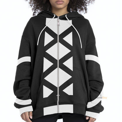 Anime ZKeach Ichigo Kurosaki New Bankai Custom Cosplay Costume Hoodie QT211530Hf