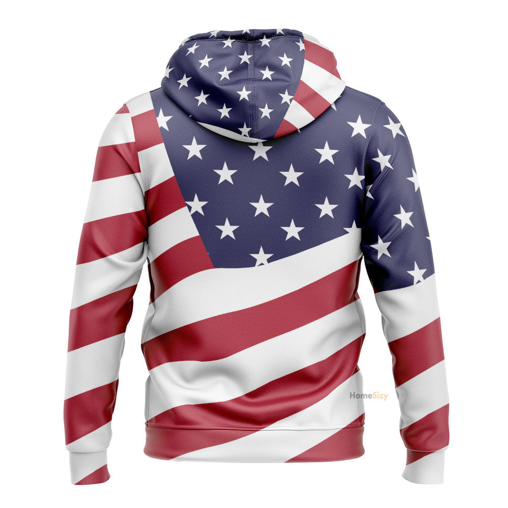 Eagle USA Flag QT301166Hg Custom Hoodie