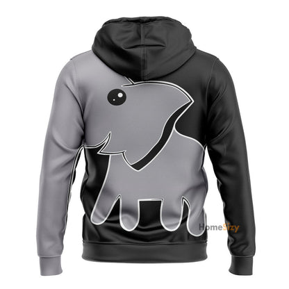 Cute Elephant Custom Hoodie QT210517Hf