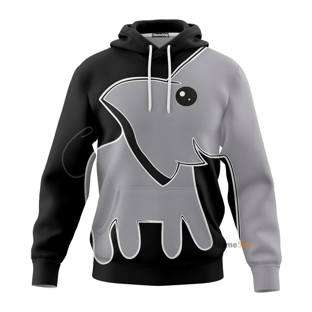 Cute Elephant Custom Hoodie QT210517Hf