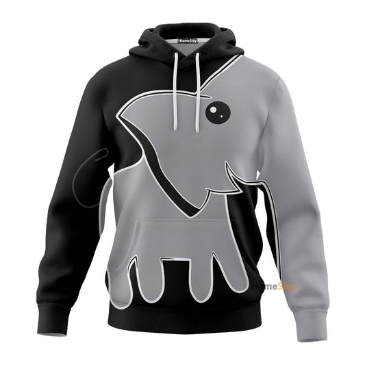 Cute Elephant Custom Hoodie QT210517Hf