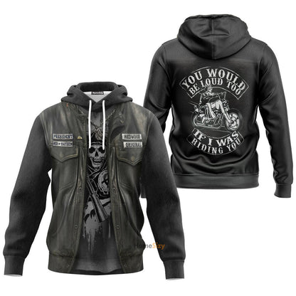 Biker Allover Custom Cosplay Costume Hoodie QT206150Hf