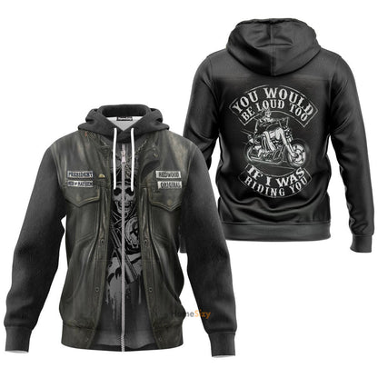 Biker Allover Custom Cosplay Costume Hoodie QT206150Hf