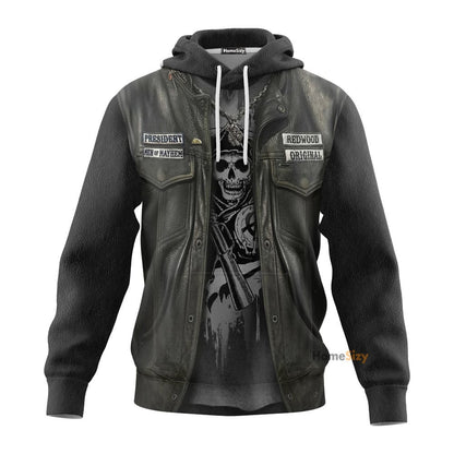 Biker Allover Custom Cosplay Costume Hoodie QT206150Hf