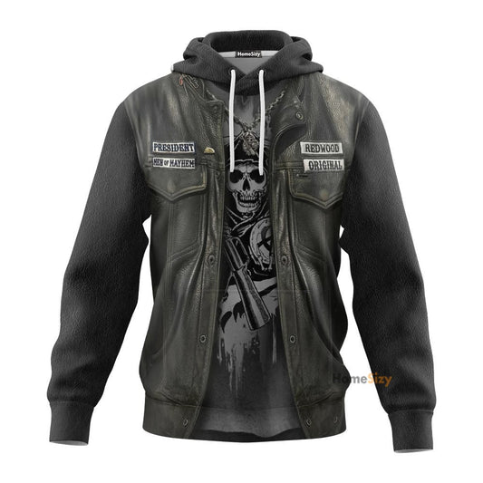 Biker Allover Custom Cosplay Costume Hoodie QT206150Hf