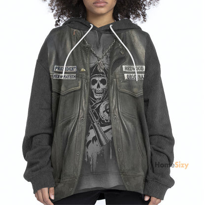 Biker Allover Custom Cosplay Costume Hoodie QT206150Hf