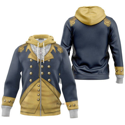 General George Washington Custom Cosplay Costume Hoodie QT301094Hg