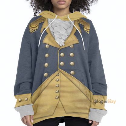 General George Washington Custom Cosplay Costume Hoodie QT301094Hg
