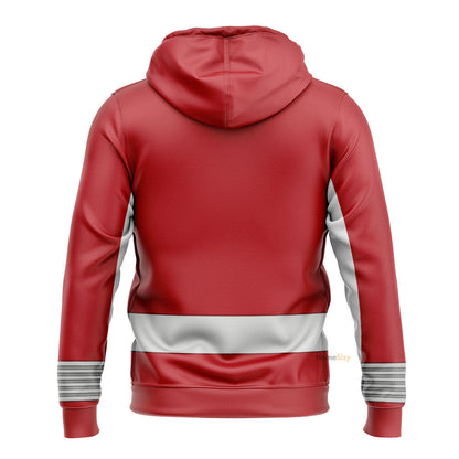 Power Rangers Operation Overdrive Red Ranger - Cosplay Costume Hoodie QT309012