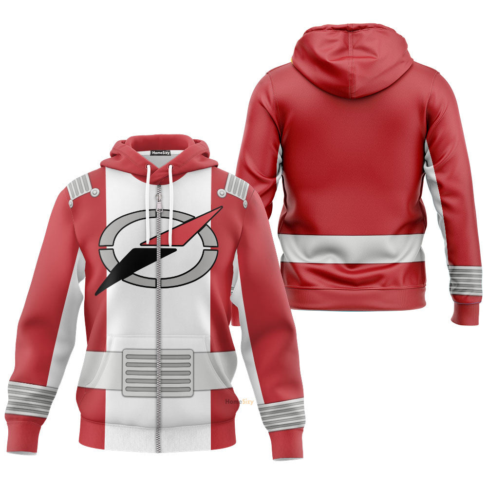 Power Rangers Operation Overdrive Red Ranger - Cosplay Costume Hoodie QT309012