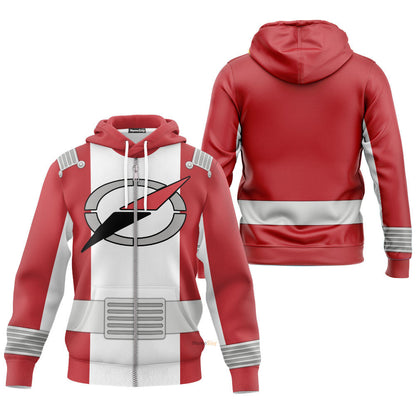 Power Rangers Operation Overdrive Red Ranger - Cosplay Costume Hoodie QT309012