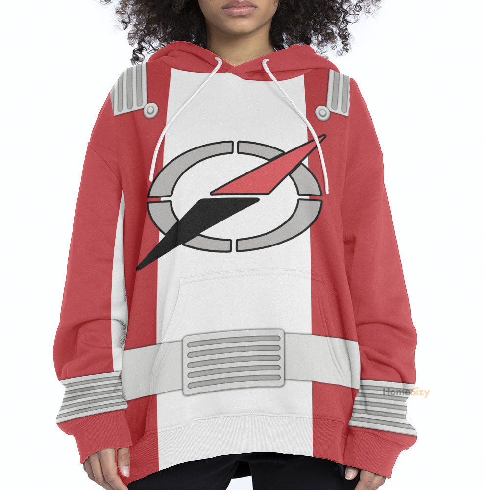 Power Rangers Operation Overdrive Red Ranger - Cosplay Costume Hoodie QT309012