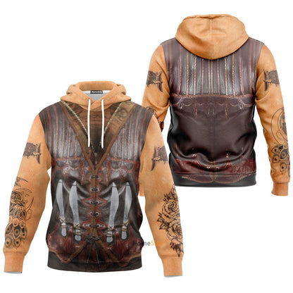 Custom Cosplay Costume Danny Trejo Zip Hoodie Sweatshirt QT302506Hg