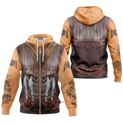 Custom Cosplay Costume Danny Trejo Zip Hoodie Sweatshirt QT302506Hg