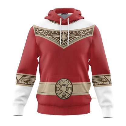Power Rangers Zeo Red - Cosplay Costume Hoodie QT309032