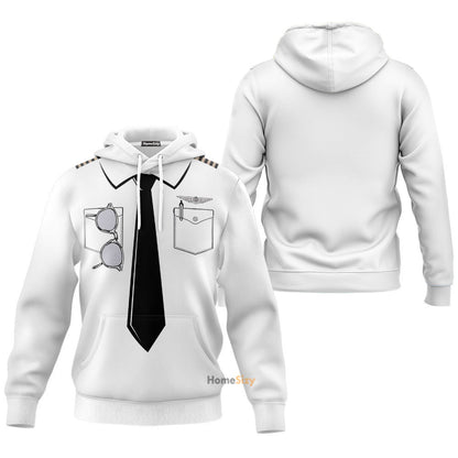 Uniform Of Pilot T-shirt - Custom Cosplay Costume Hoodie QT210658Hf
