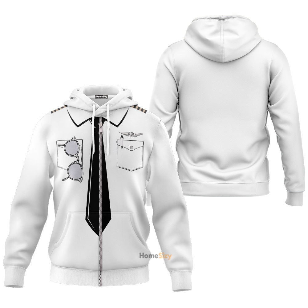Uniform Of Pilot T-shirt - Custom Cosplay Costume Hoodie QT210658Hf