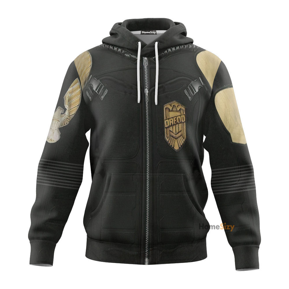 Dredd Custom Cosplay Costume Hoodie (Zip Printed) QT210360Hf