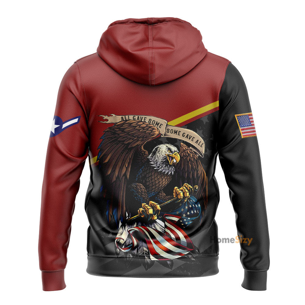  United States Air Force Veteran Red Custom Rank Tshirt Hoodie QT211131Hf