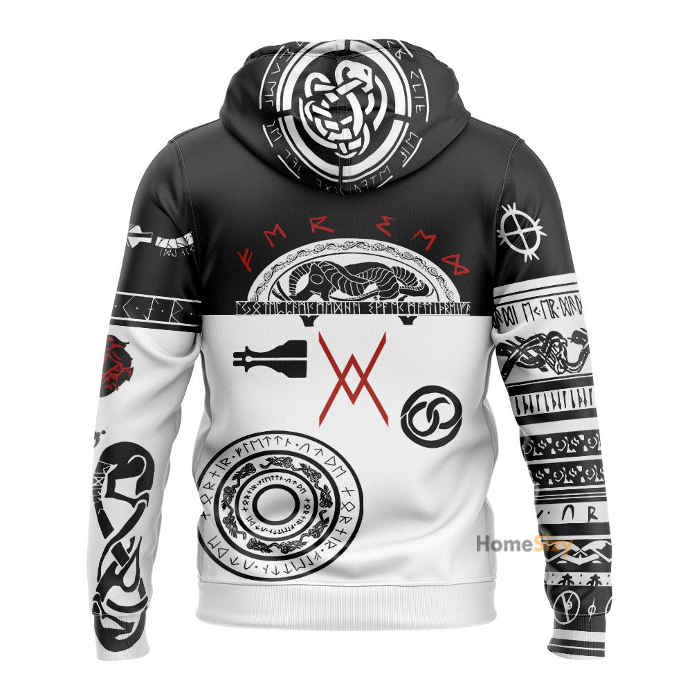 Baldur Tattoo Art Hoodie QT301025Hf