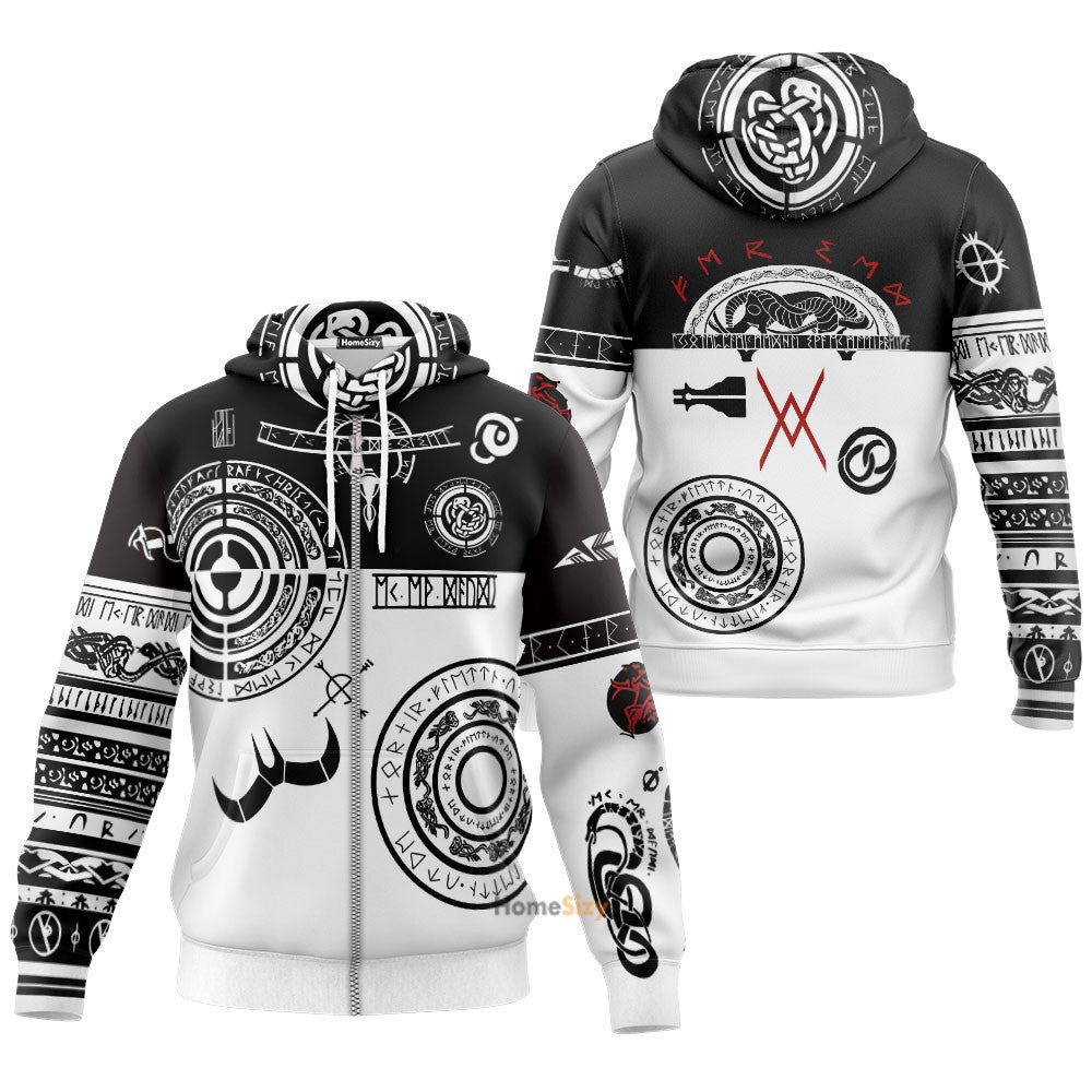 Baldur Tattoo Art Hoodie QT301025Hf