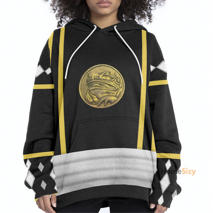 Black Ninja Mighty Morphin Power Rangers - Cosplay Costume Hoodie QT212415