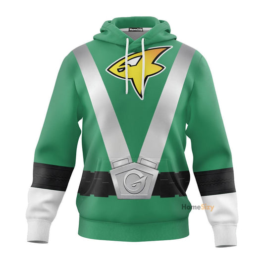 Power Rangers RPM Operator Series Green Custom Cosplay Costume Hoodie QT303361Hg