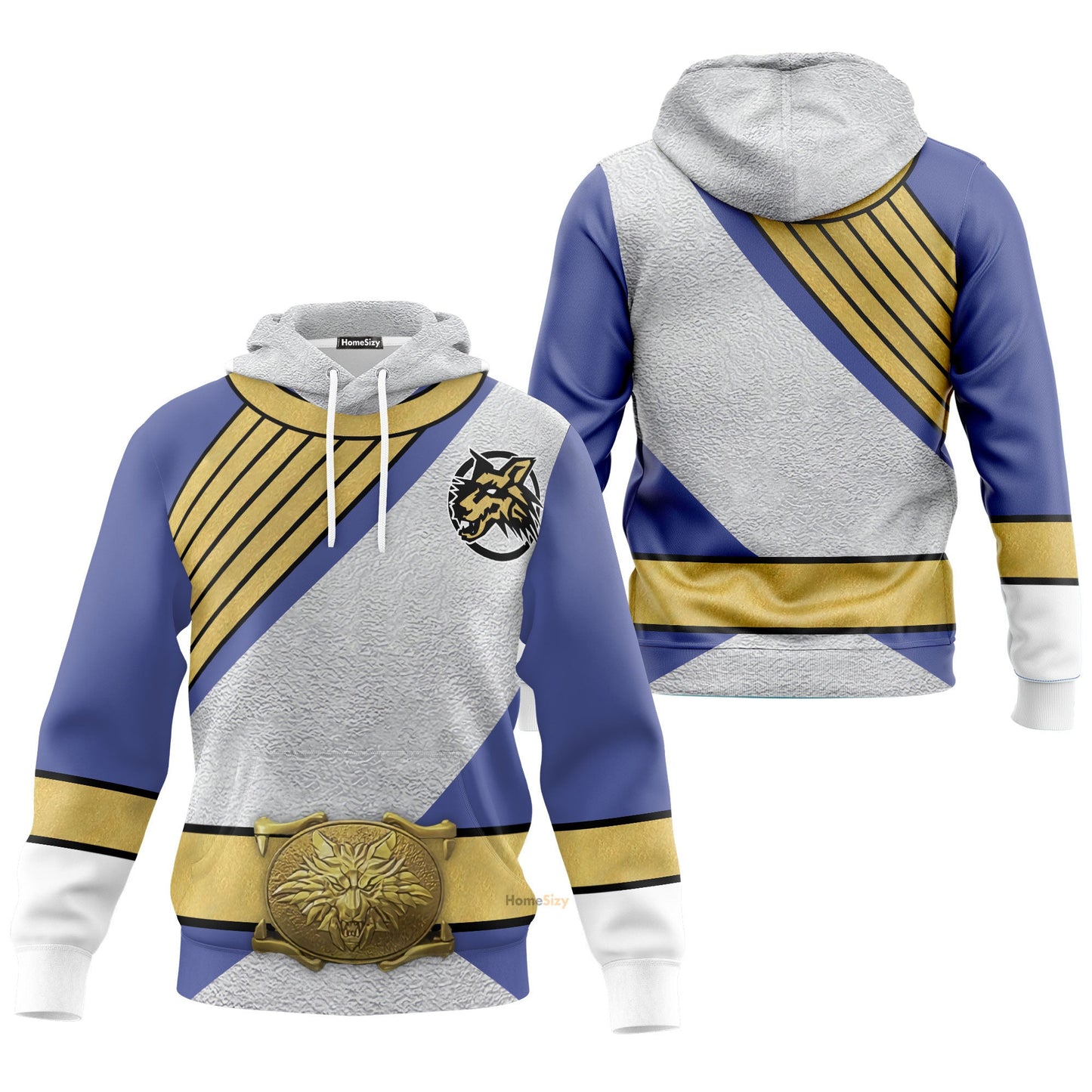 Power Rangers Wild Force Lunar Wolf Ranger Custom Cosplay Costume Hoodie QT206323Hf