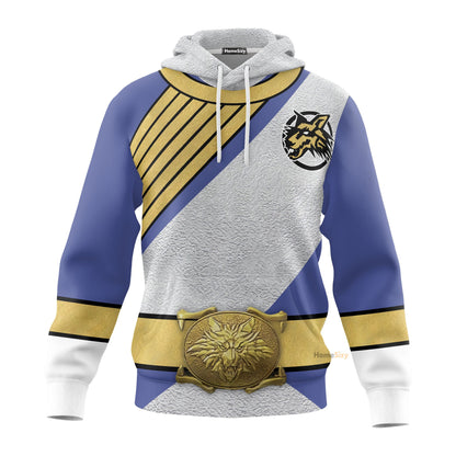Power Rangers Wild Force Lunar Wolf Ranger Custom Cosplay Costume Hoodie QT206323Hf