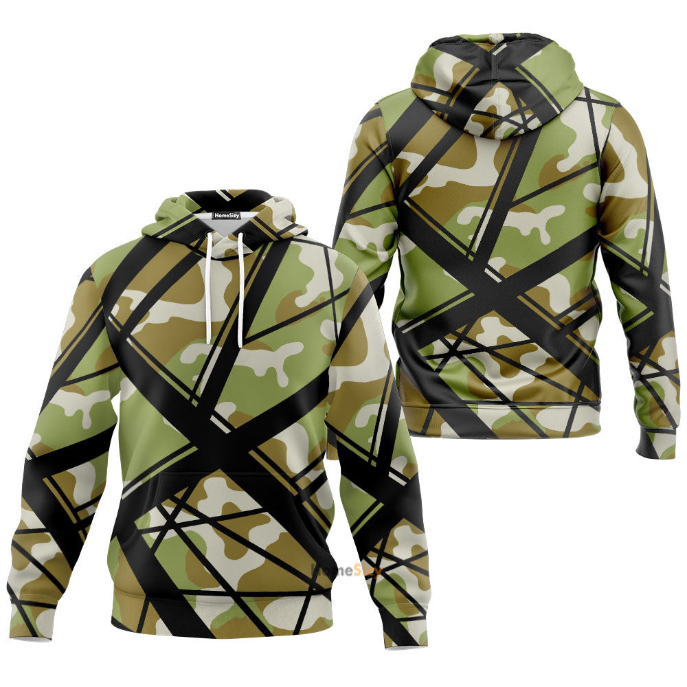 Camo Frankenstrat Strings Custom Cosplay Costume Hoodie QT210194Hg