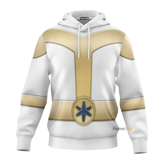 Power Rangers Lightspeed Rescue Titanium Ranger Custom Cosplay Costume Hoodie QT210520Hg